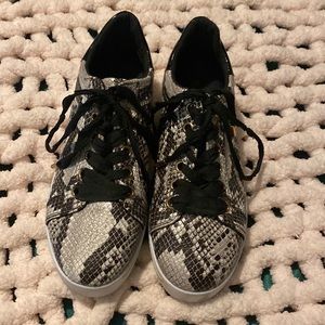 Snake skin sneakers